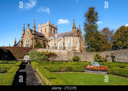 Außenansicht der St. Patrick's Cathedral, Sitz des anglikanischen Erzbischofs von Armagh, Church of Ireland, in Armagh, Nordirland Stockfoto