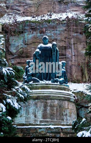 Richard-Wagner-Denkmal im Liebethaler Grund Stockfoto