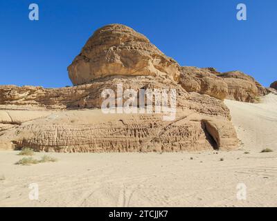 Erodierte Felsen, Berglandschaft im südlichen Sinai zwischen Ain Khudra und Nuwaiba, Ägypten *** erodierte Felsen, Berglandschaft im südlichen Sinai zwischen Ain Khudra und Nuwaiba, Ägypten Stockfoto