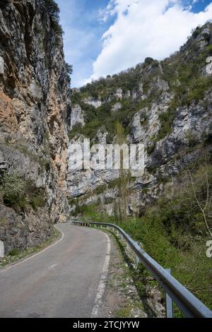 Die Binies-Schlucht, Foz de Binies im Veral-Tal, Huesca, Aragon, Spanien Stockfoto