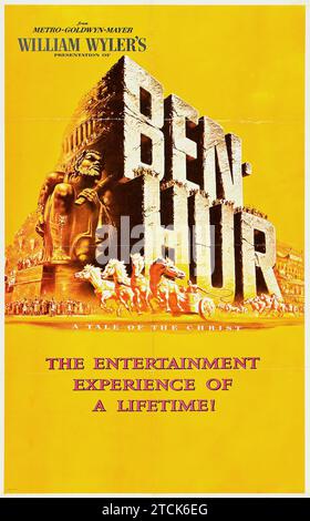 Ben-Hur (MGM, 1959) Eine Geschichte über den Christus. Oldtimer-Filmposter Stockfoto