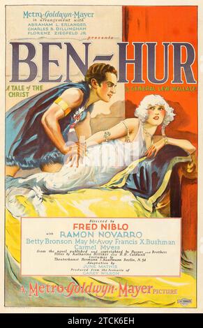 Ben-Hur (MGM, 1925). Das alte Filmplakat Ramon Novarro Stockfoto