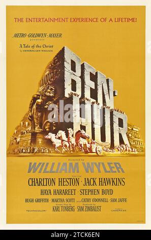 Ben-Hur (1959) Vintage-Filmposter. Dies ist in den USA gemeinfrei Stockfoto