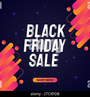 Black Friday-Werbebanner mit kreativem Konzept Stock Vektor