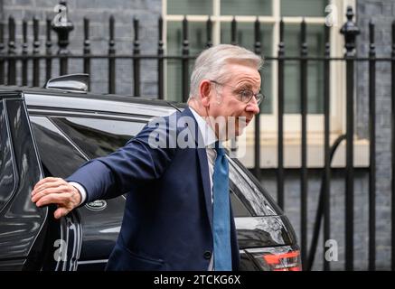 Michael Gove Abgeordneter (Con: Surrey Heath - Staatssekretär für Nivellierung, Wohnungsbau und Gemeinschaften; Minister für zwischenstaatliche Beziehungen) in Downin Stockfoto