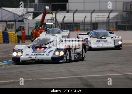 2023 Le Mans Legends Parade - 1982 Sieger Porsche 956 Stockfoto