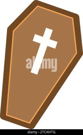 Isolated colored sarcophagus sketch icon Vector Stock Vektor
