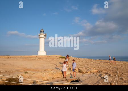 Faro de Cabo de Berbería, Formentera, Balearen, Spanien Stockfoto