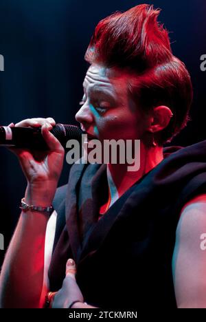 La Roux, V2010, Hylands Park, Chelmsford, Essex, Großbritannien - 22. August 2010 Stockfoto