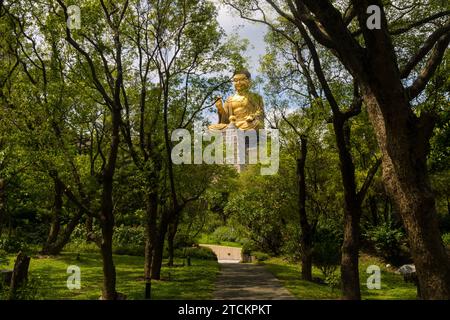 Die größte Shakyamuni Buddha-Statue des Fo Guang Shan Buddha Museums in Kaohsiung, Taiwan Stockfoto