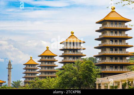 Asiatisches Architekturkloster des Fo Guang Shan Buddha Museum in Kaohsiung, Taiwan Stockfoto