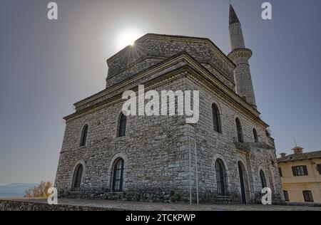 Sonnendurchflutete Fethiye-Moschee in Ioannina, Griechenland Stockfoto