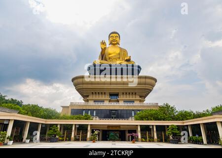 Die größte Shakyamuni Buddha-Statue des Fo Guang Shan Buddha Museums in Kaohsiung, Taiwan Stockfoto