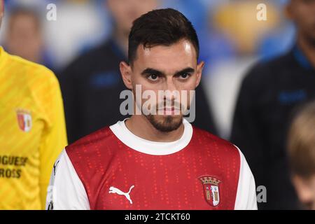 Neapel, Italien. Dezember 2023. Ricardo Horta vom SC Braga während des UEFA Champions League-Spiels zwischen dem SSC Napoli und dem SC Braga am 12. Dezember 2023 im Stadio Diego Armando Maradona Neapel Italien. Franco Romano/Alamy Live News Stockfoto