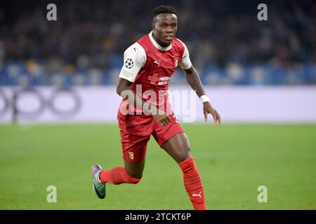 Neapel, Italien. Dezember 2023. Bruma vom SC Braga während des UEFA Champions League-Spiels zwischen SSC Napoli und SC Braga im Stadio Diego Armando Maradona Neapel Italien am 12. Dezember 2023. Franco Romano/Alamy Live News Stockfoto