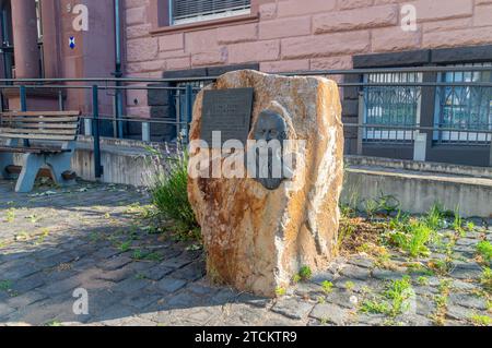 Hanau, Deutschland - 25. Juni 2023: Gedenkstätte Eugen Kaiser. Stockfoto