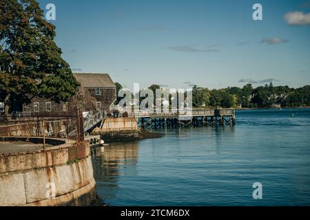 Portsmouth, NH, USA, 7. September 2023 Hafen am Piscataqua River in Portsmouth Stockfoto