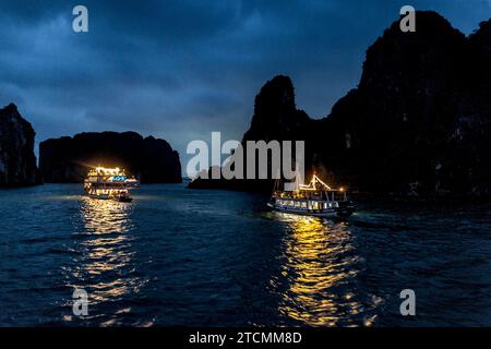 Halong Bucht, Vietnam Stockfoto
