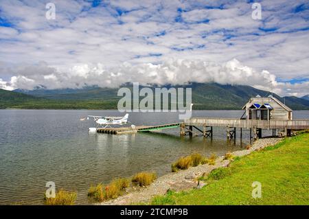 Vorland am Lake Te Anau, Te Anau, Region Southland, Südinsel, Neuseeland Stockfoto