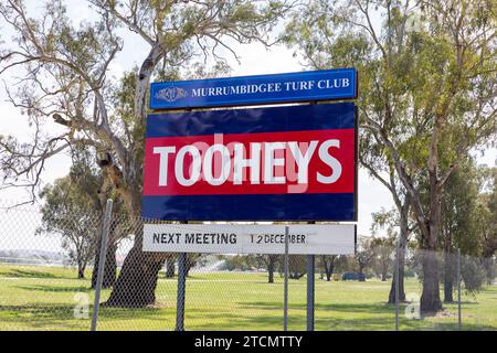 Murrumbidgee Turf Club Pferderennen in Wagga Wagga, NSW, Australien Stockfoto