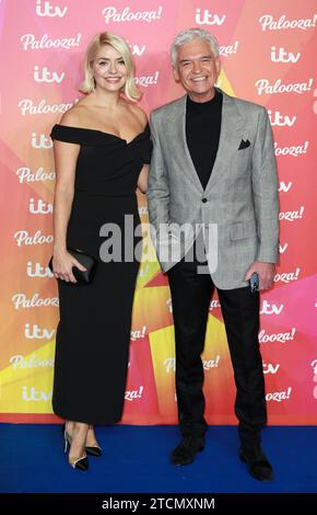 Holly Willoughby und Phillip Schofield besuchen das ITV Palooza! 2021 in der Royal Festival Hall in London. (Foto: Fred Duval / SOPA Images/SIPA USA) Stockfoto