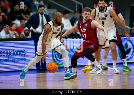 Murcia, Spanien. Dezember 2023. UCAM MURCIA CB vs BERTRAM Derthona Tortona Basketball Champions League, Gruppe h, Murcia Sports Palace, Region Murcia, 14. Dezember, 2023 Credit: Pascu Méndez/Alamy Live News Stockfoto