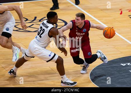 Murcia, Spanien. Dezember 2023. ARTUS KURUCS, UCAM MURCIA CB vs BERTRAM Derthona Tortona Basketball Champions League, Gruppe h, Murcia Sports Palace, Region Murcia, 14. Dezember, 2023 Credit: Pascu Méndez/Alamy Live News Stockfoto