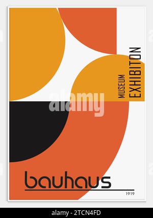 Enthält abstrakte Kunst im bauhaus-Stil, dekorative moderne Kunst, Stock Vektor