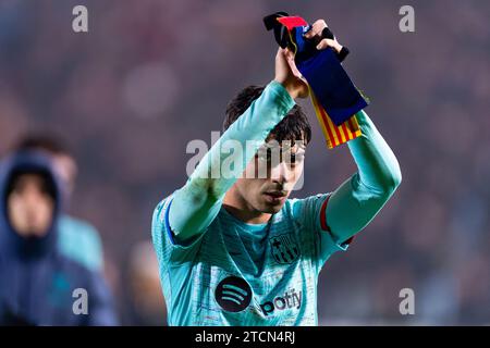 Antwerpen, Belgien. Dezember 2023. ANTWERPEN, BELGIEN - 13. DEZEMBER: Pedri beim Spiel der UEFA Champions League Gruppe H zwischen Royal Antwerp FC und FC Barcelona im Stadion Bosuil am 13. Dezember 2023 in Antwerpen, Belgien. (Foto von Joris Verwijst/Orange Pictures) Credit: Orange Pics BV/Alamy Live News Stockfoto