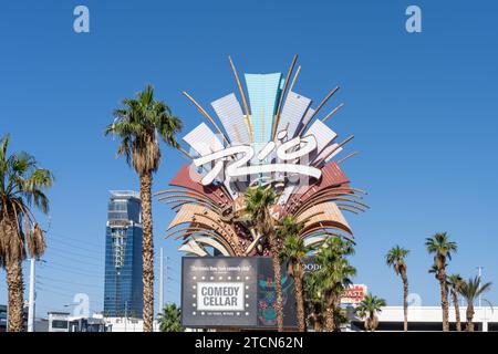 Das Rio All-Suite Hotel and Casino Schild befindet sich in Las Vegas, NV, USA Stockfoto