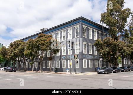 The Pioneer Building in San Francisco, Kalifornien, 6. Juni 2023. Stockfoto