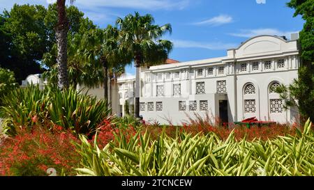 Blick auf den Bader Pavilion am Balmoral Beach in Sydney, Australien Stockfoto