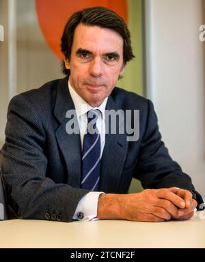 Madrid, 22.12.2016. Interview mit José María Aznar, Präsident von Faes. Foto: Ignacio Gil Archdc. Quelle: Album / Archivo ABC / Ignacio Gil Stockfoto