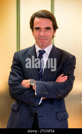 Madrid, 22.12.2016. Interview mit José María Aznar, Präsident von Faes. Foto: Ignacio Gil Archdc. Quelle: Album / Archivo ABC / Ignacio Gil Stockfoto