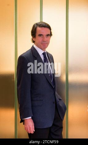 Madrid, 22.12.2016. Interview mit José María Aznar, Präsident von Faes. Foto: Ignacio Gil Archdc. Quelle: Album / Archivo ABC / Ignacio Gil Stockfoto