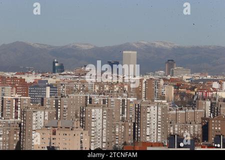 Madrid, 01.09.2017. Geringe Verschmutzung heute in Madrid. Foto: Jaime García ARCHDC. Quelle: Album / Archivo ABC / Jaime García Stockfoto