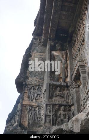 Ajanta-Höhlen und Ellora-Höhlen Stockfoto