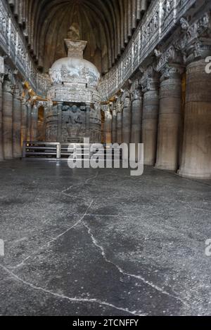 Ajanta-Höhlen und Ellora-Höhlen Stockfoto