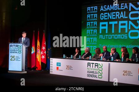 Madrid, 03.09.2020. Lorenzo Amor wurde einstimmig zum Präsidenten der National Federation of Self-Workers Associations (ATA) gewählt. Foto: Ignacio Gil. ARCHDC. Quelle: Album / Archivo ABC / Ignacio Gil Stockfoto