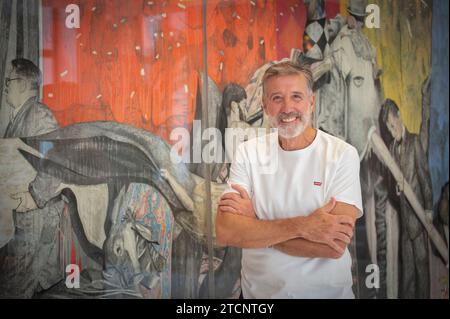 Malaga, 26.10.2022. Emilio Aragón spielt die Probe der nächsten Premiere des Teatro del Soho, das von ihm und Antonio Banderas produziert wurde, das Musical „Godspell“. Foto: Francis Silva. ARCHSEV. Quelle: Album / Archivo ABC / Francis Silva Stockfoto