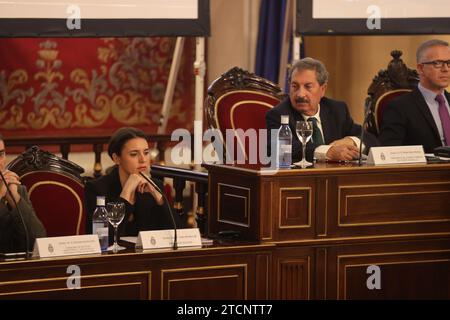 Madrid, 17.11.2022. Fernando Grande Marlaska nimmt zusammen mit der Gleichstellungsministerin Irene Montero an der Einweihung des VIII. Kongresses der Beobachtungsstelle gegen häusliche und geschlechtsspezifische Gewalt Teil, zusammen mit Francisco Marín Castán, Präsident des Obersten Gerichtshofs, Álvaro García Ortiz, Generalstaatsanwalt des Staates und anders Gil , präsident des Senats. Foto: Jaime García. ARCHDC. Quelle: Album / Archivo ABC / Jaime García Stockfoto