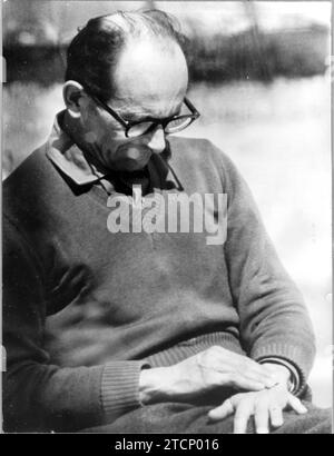 12/31/1949. Ein Bild von Adolf Eichmann. Quelle: Album / Archivo ABC / Fotofiel Stockfoto