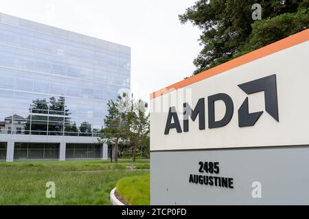 AMD-Hauptsitz in Santa Clara, Kalifornien, USA Stockfoto