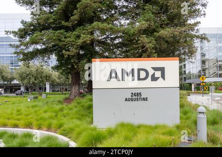 AMD-Hauptsitz in Santa Clara, Kalifornien, USA Stockfoto