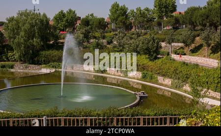 Pozuelo de Alarcón (Madrid), 07.09.2015. Cárcavas Park. Foto: Ignacio Gil Archdc. Quelle: Album / Archivo ABC / Ignacio Gil Stockfoto