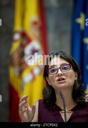 Valencia, 20.08.2015. Mónica Oltra, Vizepräsident der Generalitat Valenciana. Foto: Mikel Ponce ARCHDC. Quelle: Album / Archivo ABC / Mikel Ponce Stockfoto