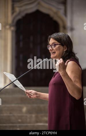 Valencia, 20.08.2015. Mónica Oltra, Vizepräsident der Generalitat Valenciana. Foto: Mikel Ponce ARCHDC. Quelle: Album / Archivo ABC / Mikel Ponce Stockfoto