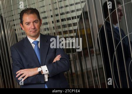 Madrid, 10/31/2013. Interview mit dem CEO von Banco Popular, Francisco Gómez Martín. Foto: De San Bernardo ARCHDC. Quelle: Album / Archivo ABC / Eduardo San Bernardo Stockfoto