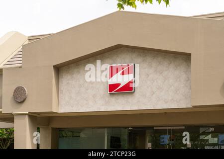 Sanmina-Logo am Hauptsitz in San Jose, Kalifornien, USA Stockfoto