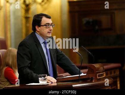 Madrid, 21. Februar 2013. Debatte über die Lage der Nation. Im Bild: Aitor Esteban PNV. Foto: Ignacio Gil ..... Archdc... Ignacio Gil. Quelle: Album / Archivo ABC / Ignacio Gil Stockfoto